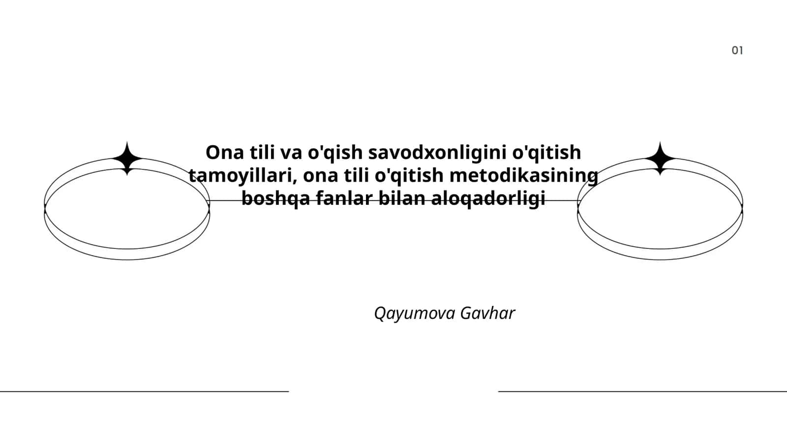 Ona tili va o'qish savodxonligini o'qitish tamoyillari