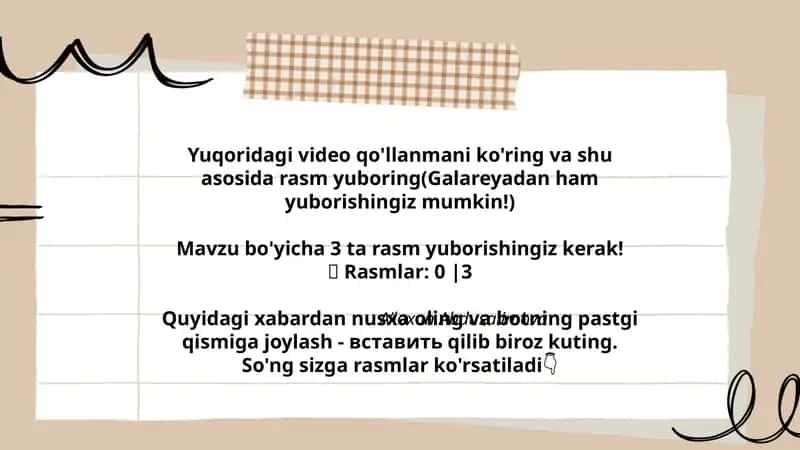 Yuqorida video qo'llanma