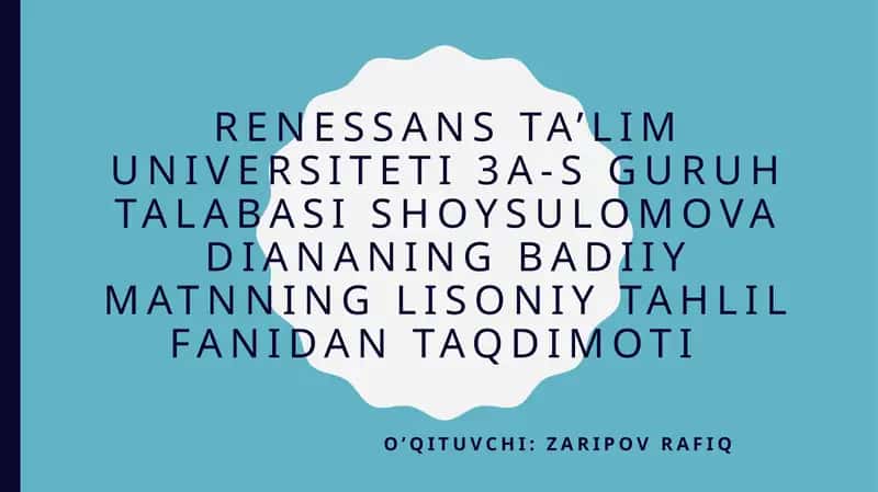 Abdulla Qodiriyning “O‘tkankunlar” romanining lingvostatistik tahlili