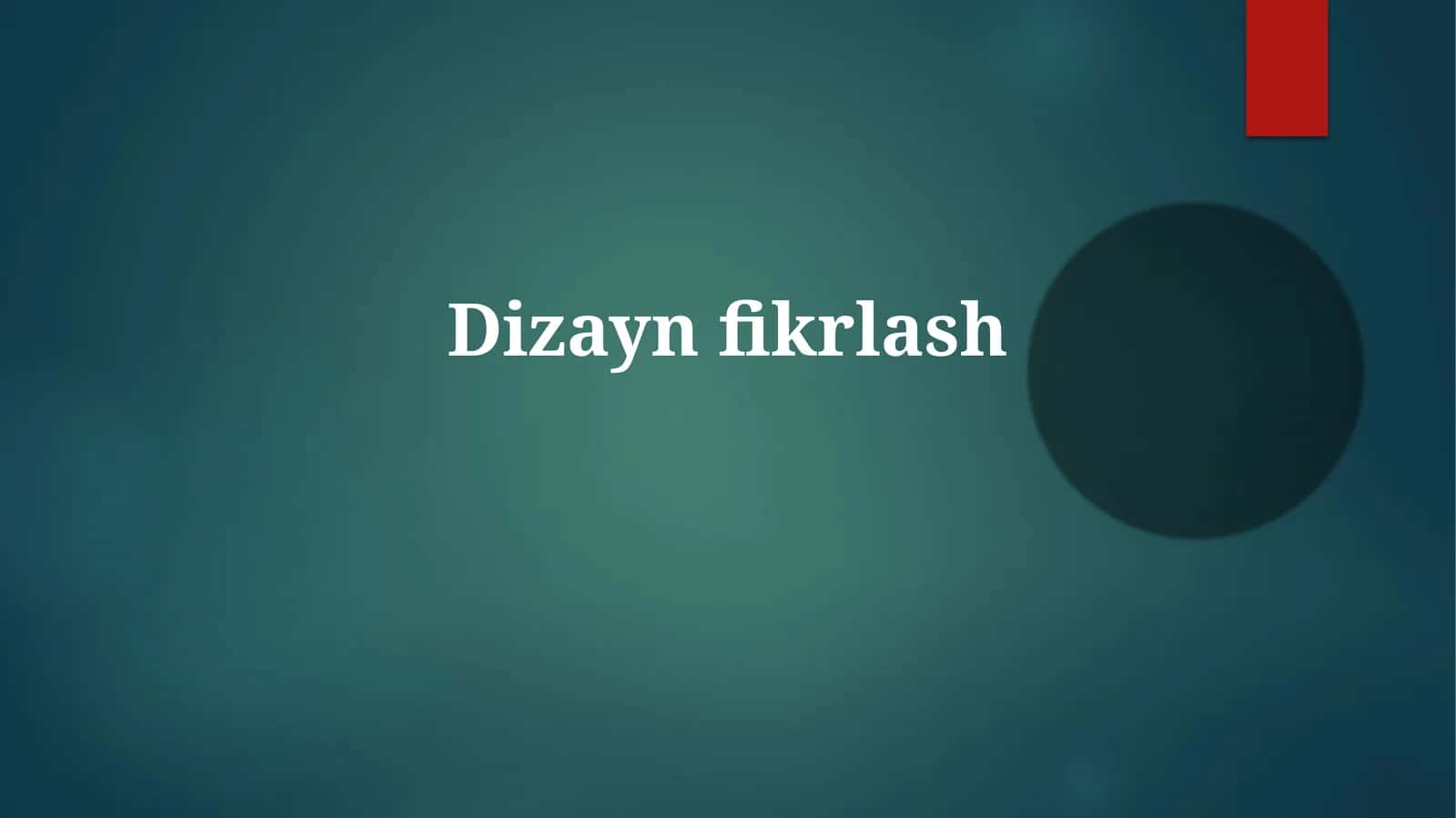 Dizayn fikrlash