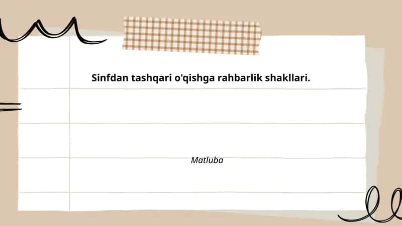 Individual konsultatsiyalar va shaxsiy rejalashtirish