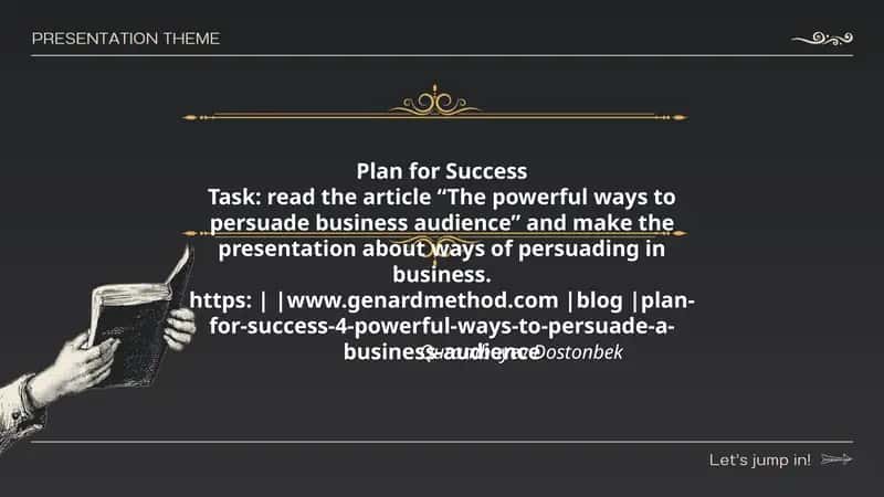 The powerful ways to persuade business audience