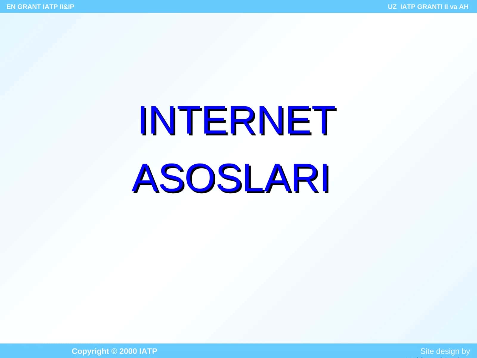 INTERNET ASOSLARI