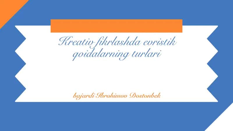 Evristik qoidalarning turlari