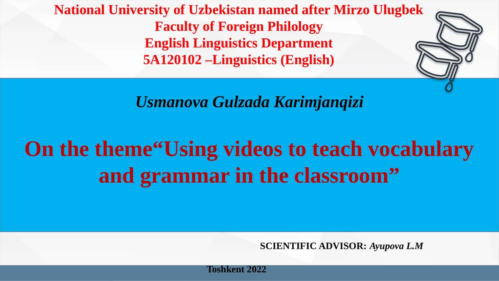 Using videos to teach vocabulary and grammar in the classroom