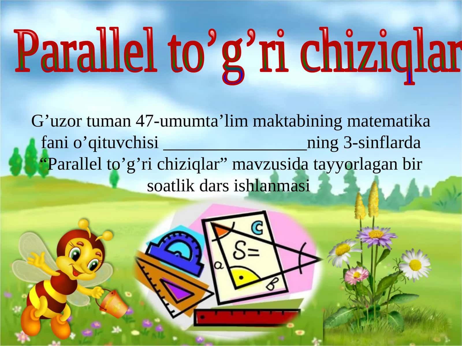 Parallel to’g’ri chiziqlar