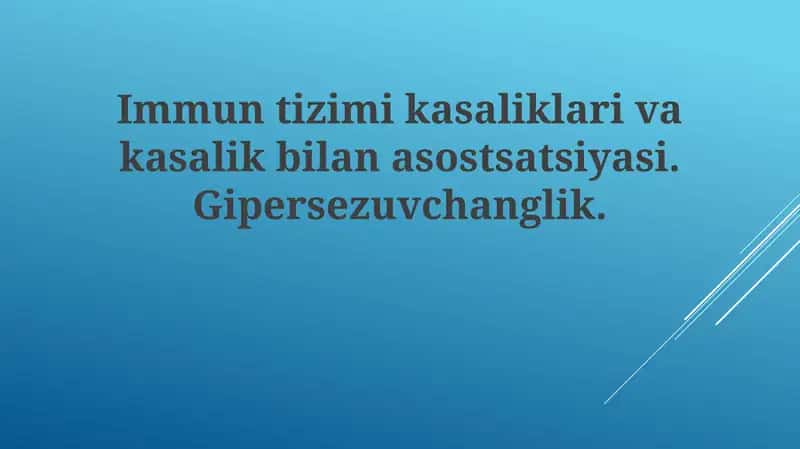 Immun tanqisligi kasalliklari: Orttirilgan (OITS)