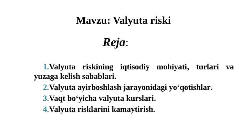 Valyuta riski