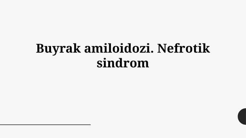 Buyrak amiloidozi