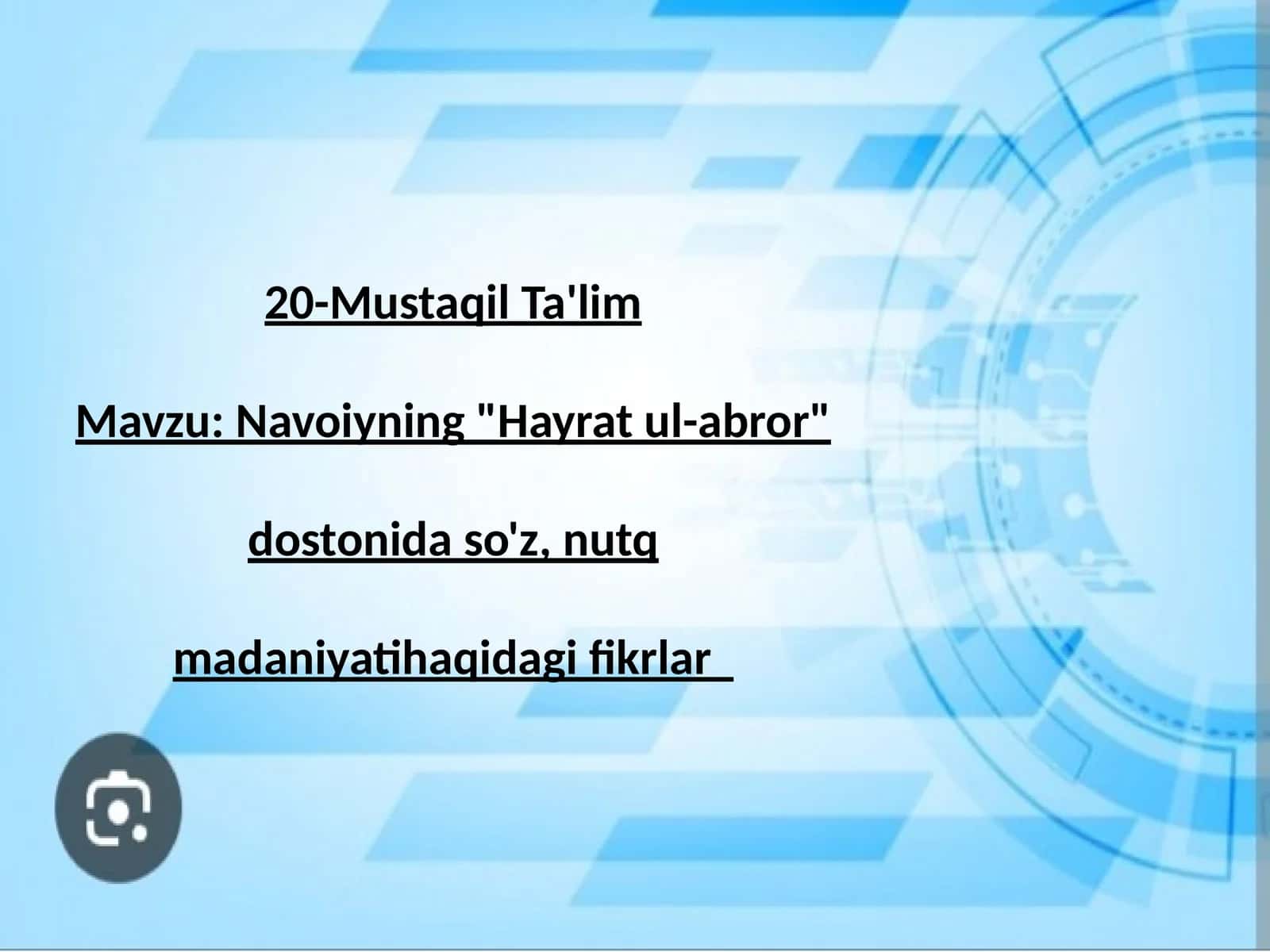 Navoiyning"Hayrat ul-abror"dostonida so'z,nutqmadaniyatihaqidagifikrlar