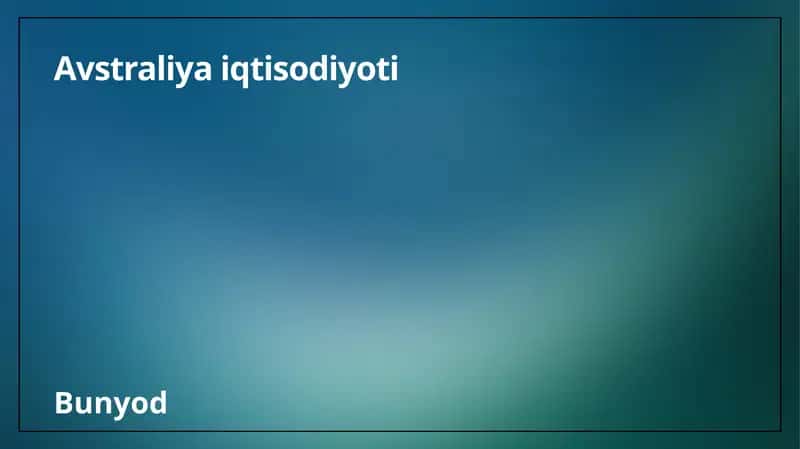 Avstraliya iqtisodiyoti