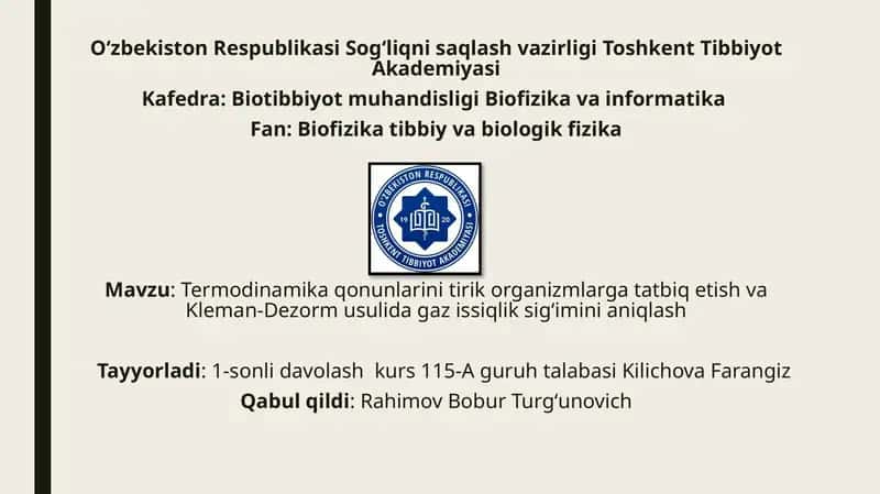 Termodinamika qonunlari