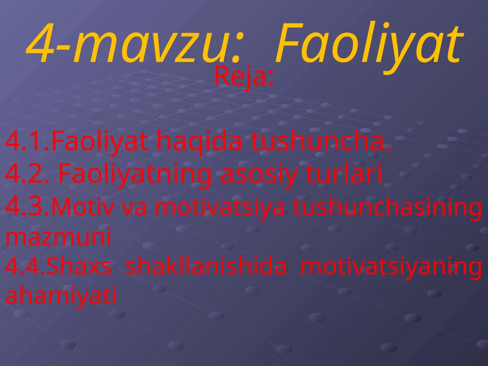 Faoliyat