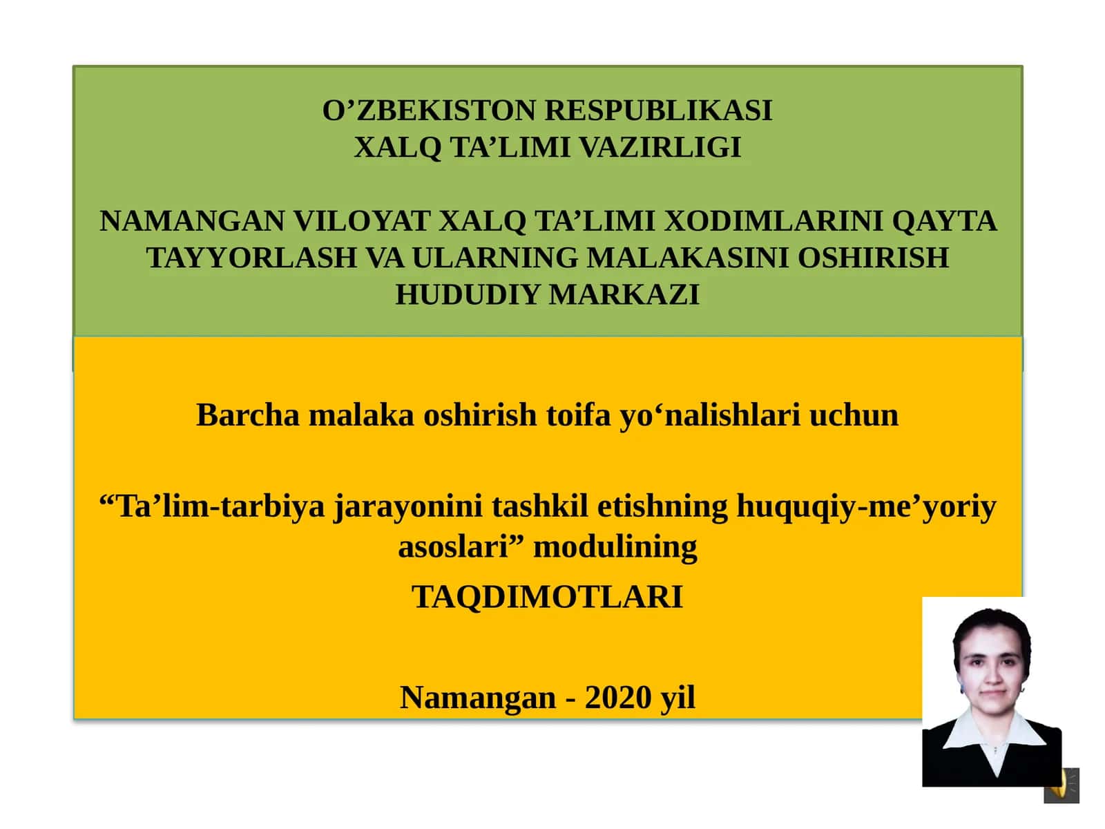 O’zbekiston Respublikasining ta’lim-tarbiya sohasiga oid qonun hujjatlari