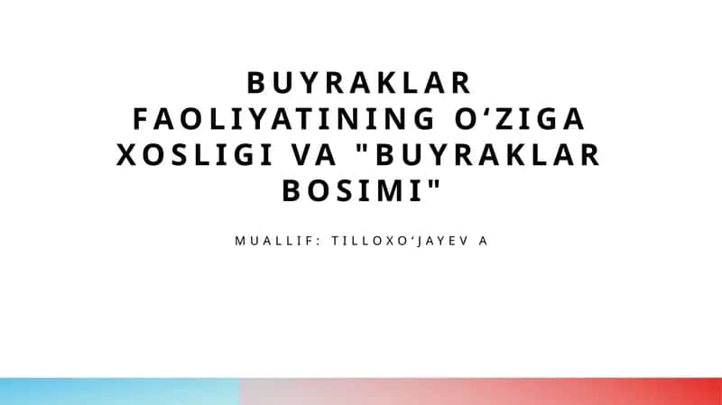 Buyraklar bosimi