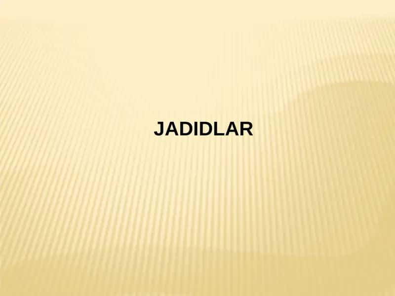 JADIDLAR