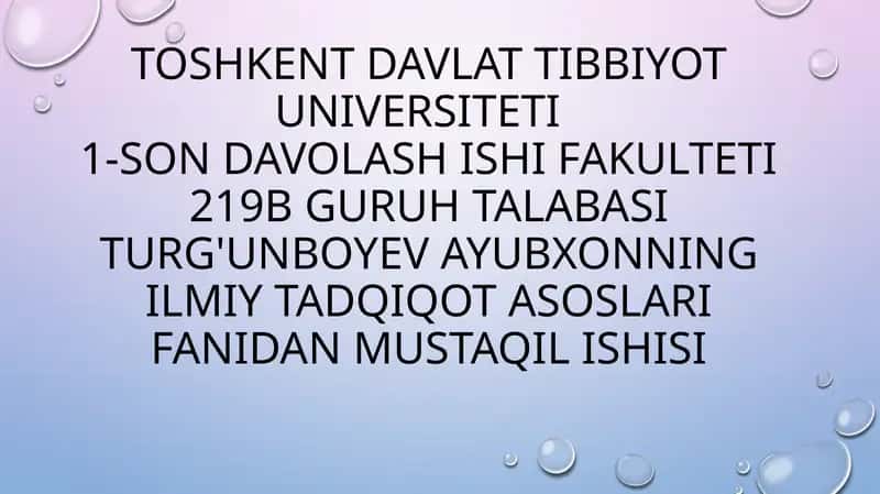 MA’LUMOTLARNING BIBLIOGRAFIK BAZASI VA UNING MOHIYATI