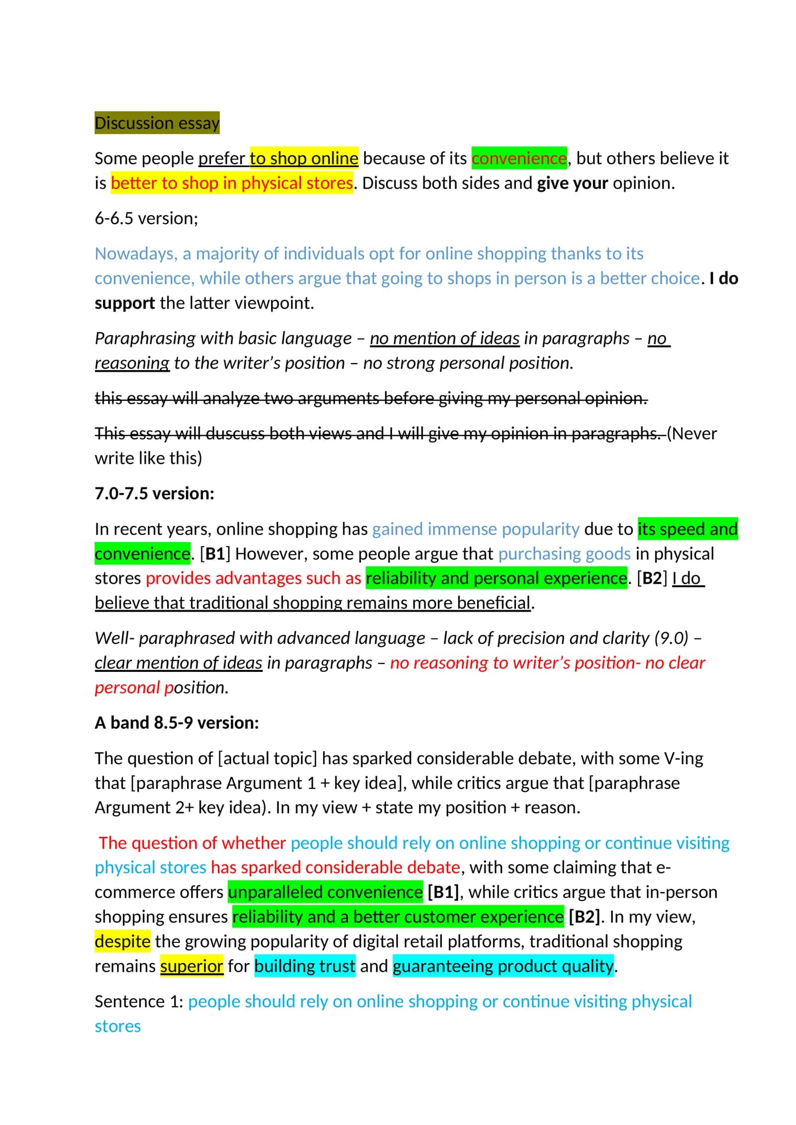 Discussion essay