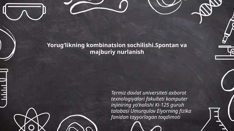 Fizika fanidan tayyorlagan taqdimot