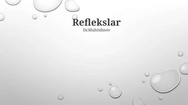 Reflekslar