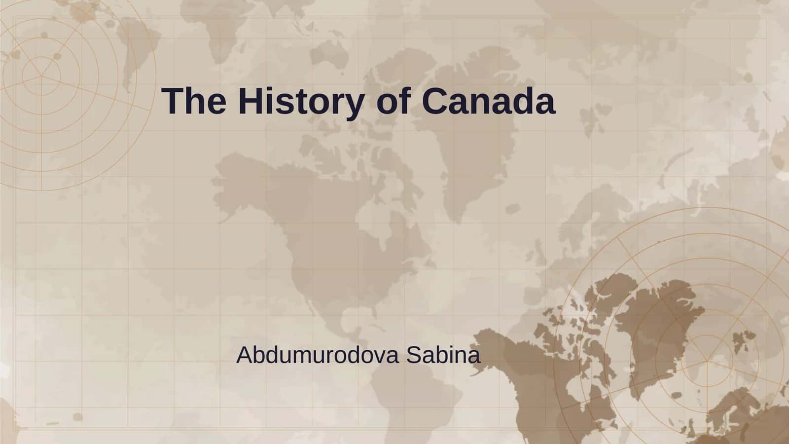 The History of Canada
