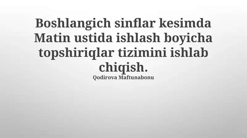 Baholash va monitoring tizimi