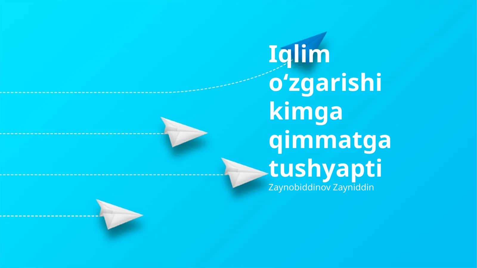 Iqlim oʻzgarishi kimga qimmatga tushyapti