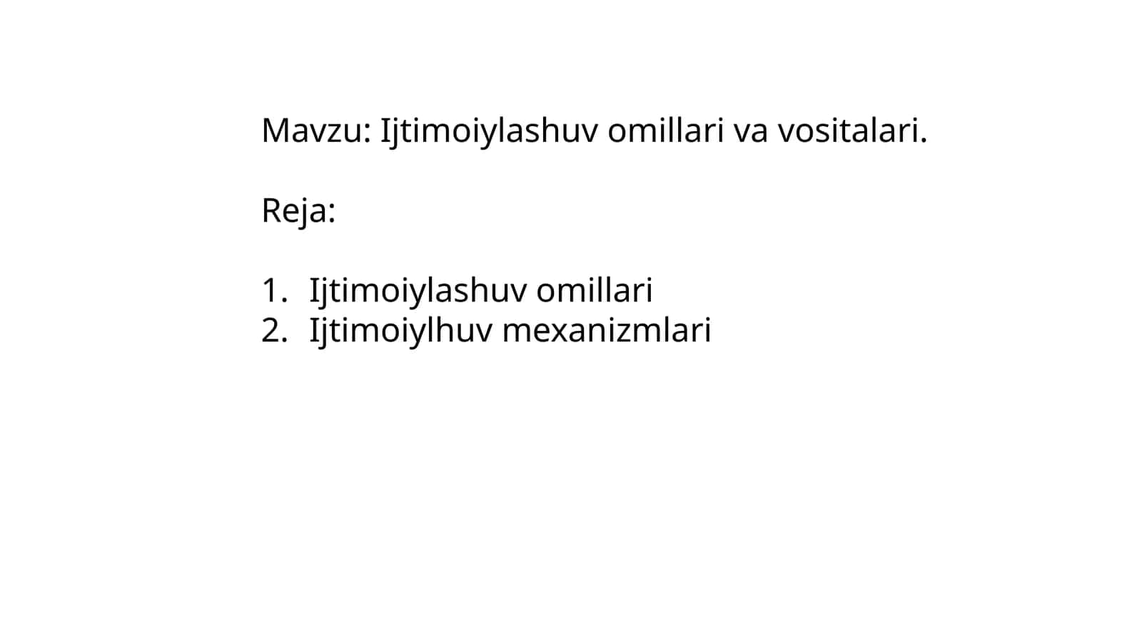 Ijtimoiylashuv omillari va vositalari