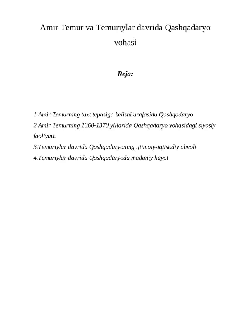 Qashqadaryo vohasi