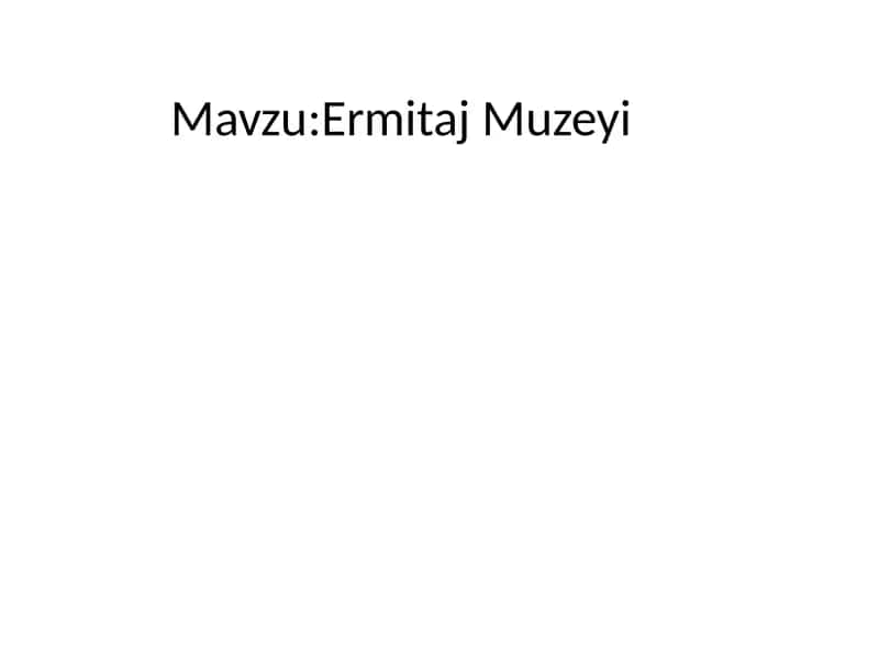 Ermitaj muzeyi