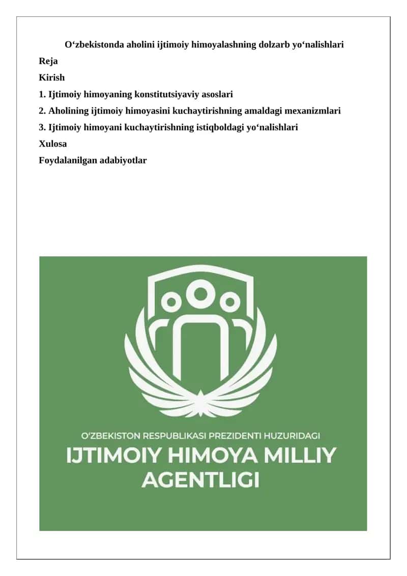 Ijtimoiy himoya tizimi