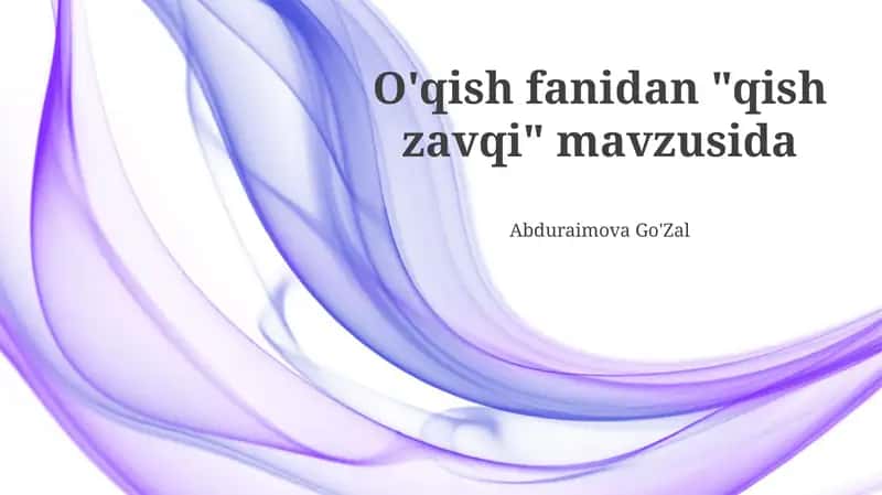 Qishki Mo''jizalar Hikoyalari Uchun Mavzular