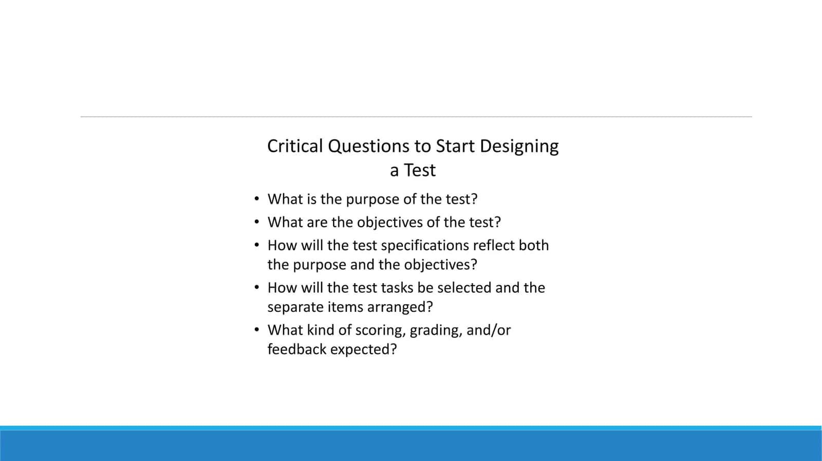 Assessment of Writing Skills