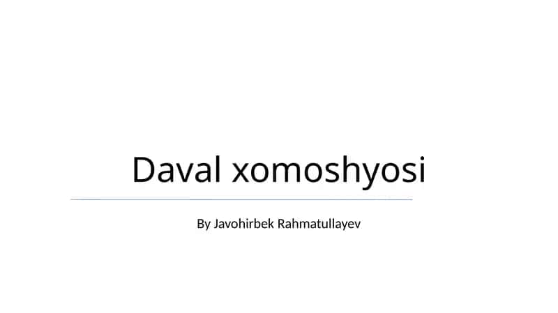 Daval xomoshyosi
