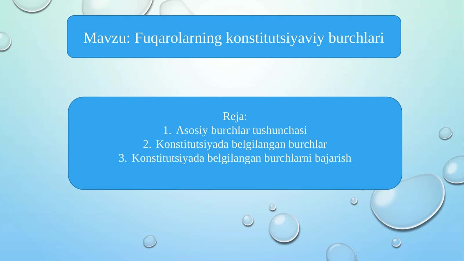 Fuqarolarning konstitutsiyaviy burchlari