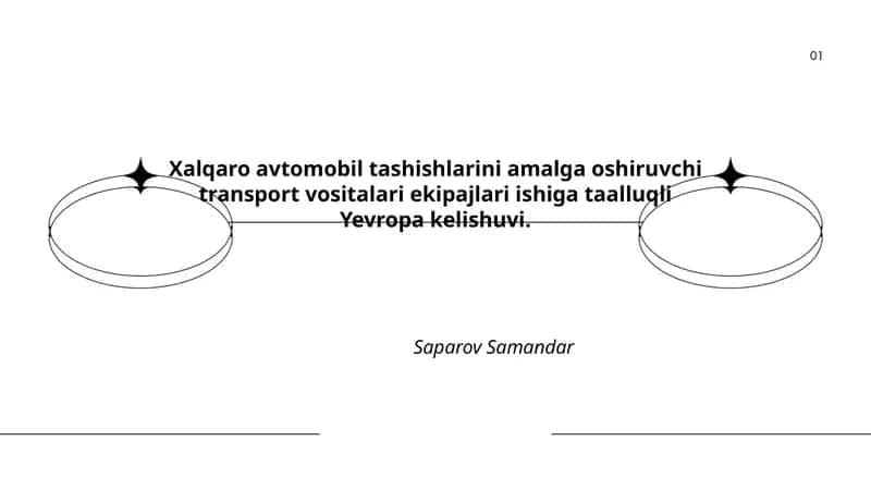 Xalqaro avtomobil tashishlarini amalga oshiruvchi transport vositalari ekipajlari ishiga taalluqli Yevropa kelishuvi