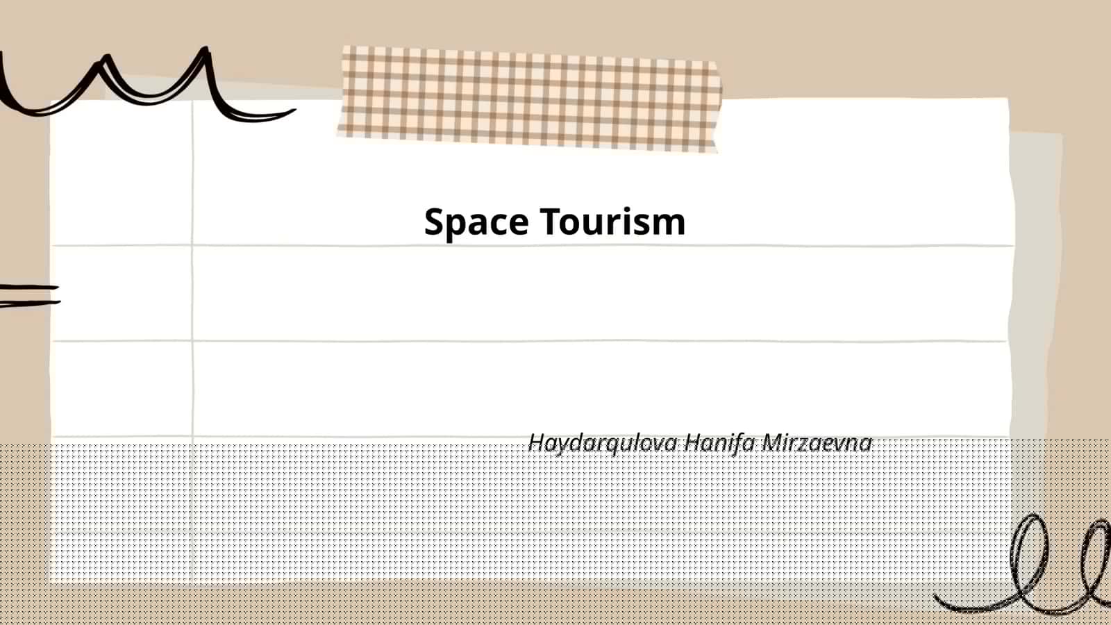 Space Tourism