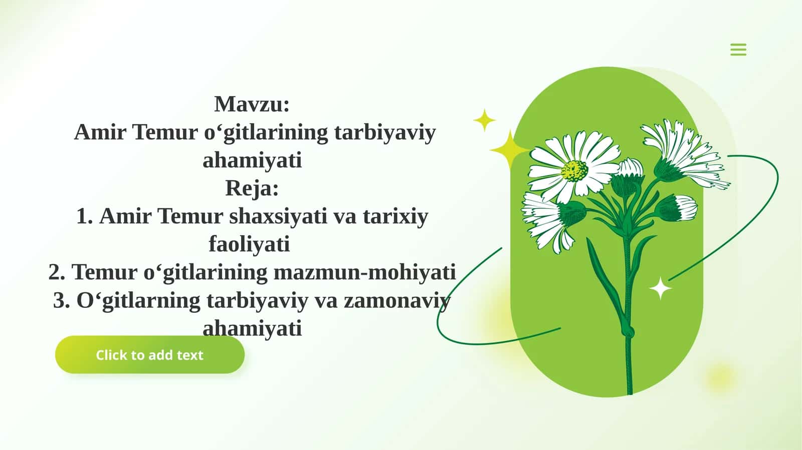 Amir Temur o‘gitlarining tarbiyaviy ahamiyati
