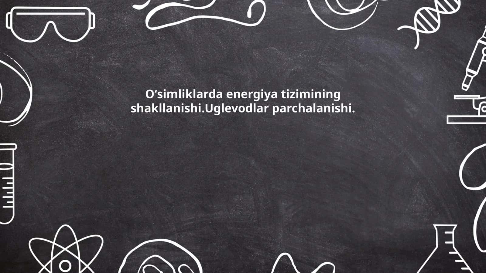 Oʻsimliklarda energiya tizimi