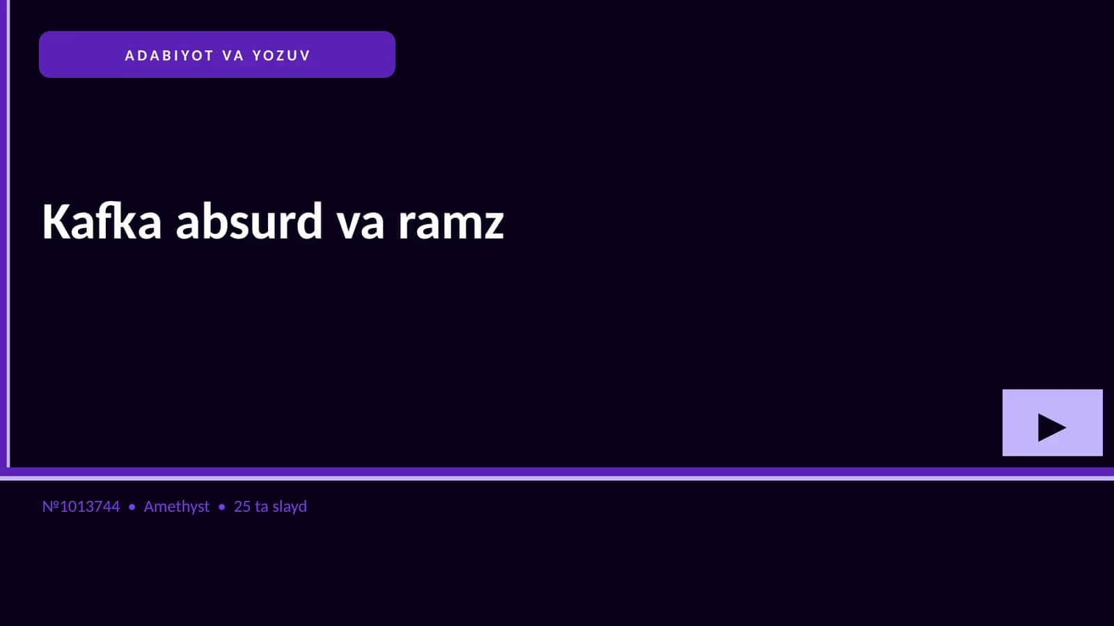 Kafka absurd va ramz