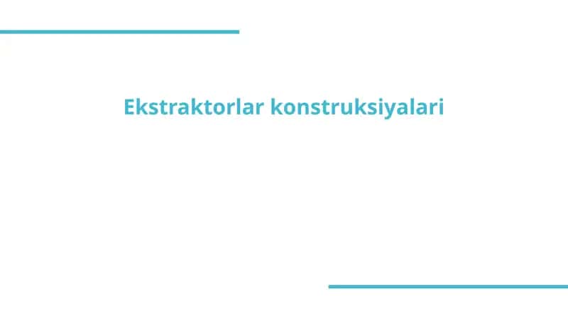 Ekstraktorlarkonstruksiyalari