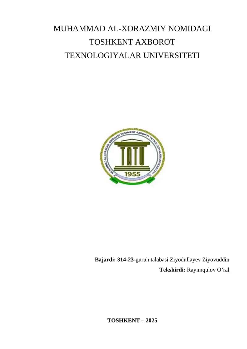 HTML hujjat tuzilishi