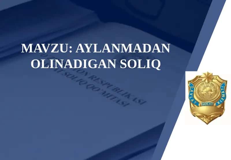 Aylanmadan olinadigan soliq