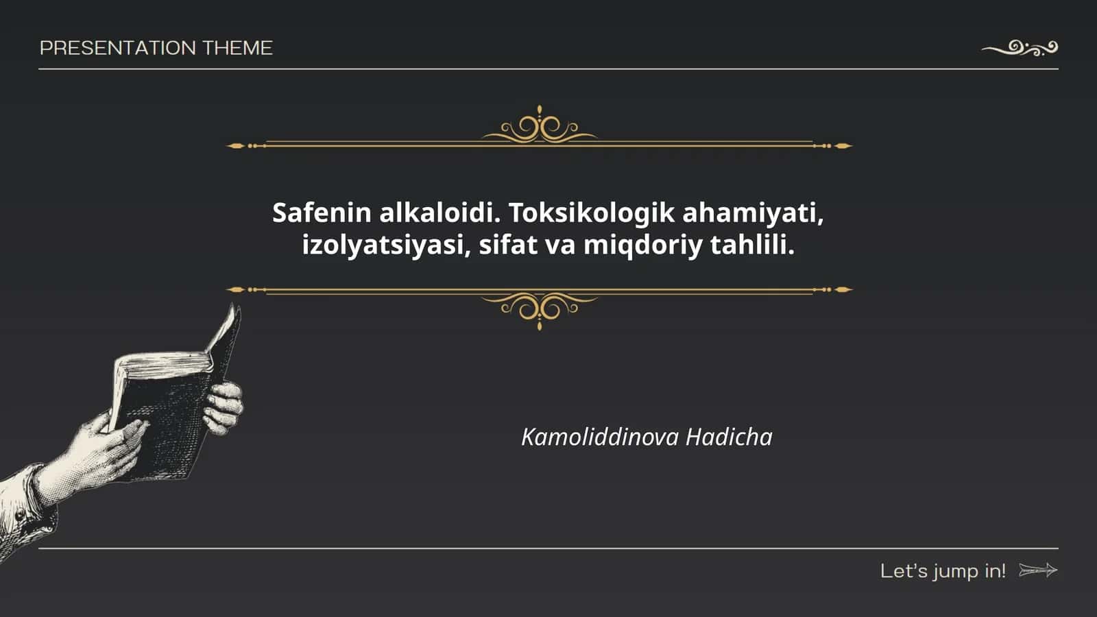 Safenin alkaloidi