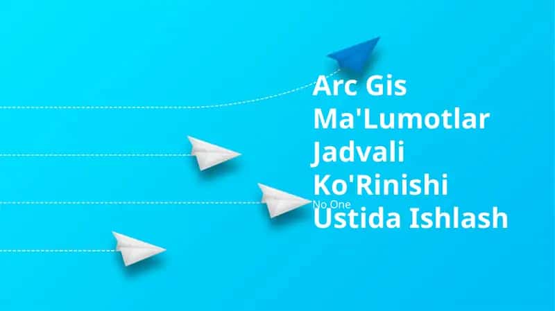 Arc Gis Ma'Lumotlar Jadvali Ko'Rinishi Ustida Ishlash