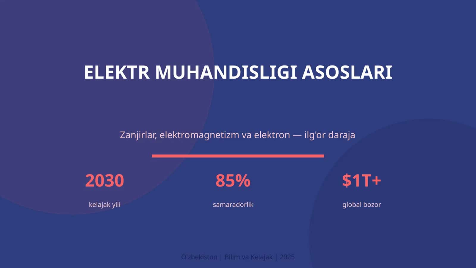 ELEKTR MUHANDISLIGI ASOSLARI