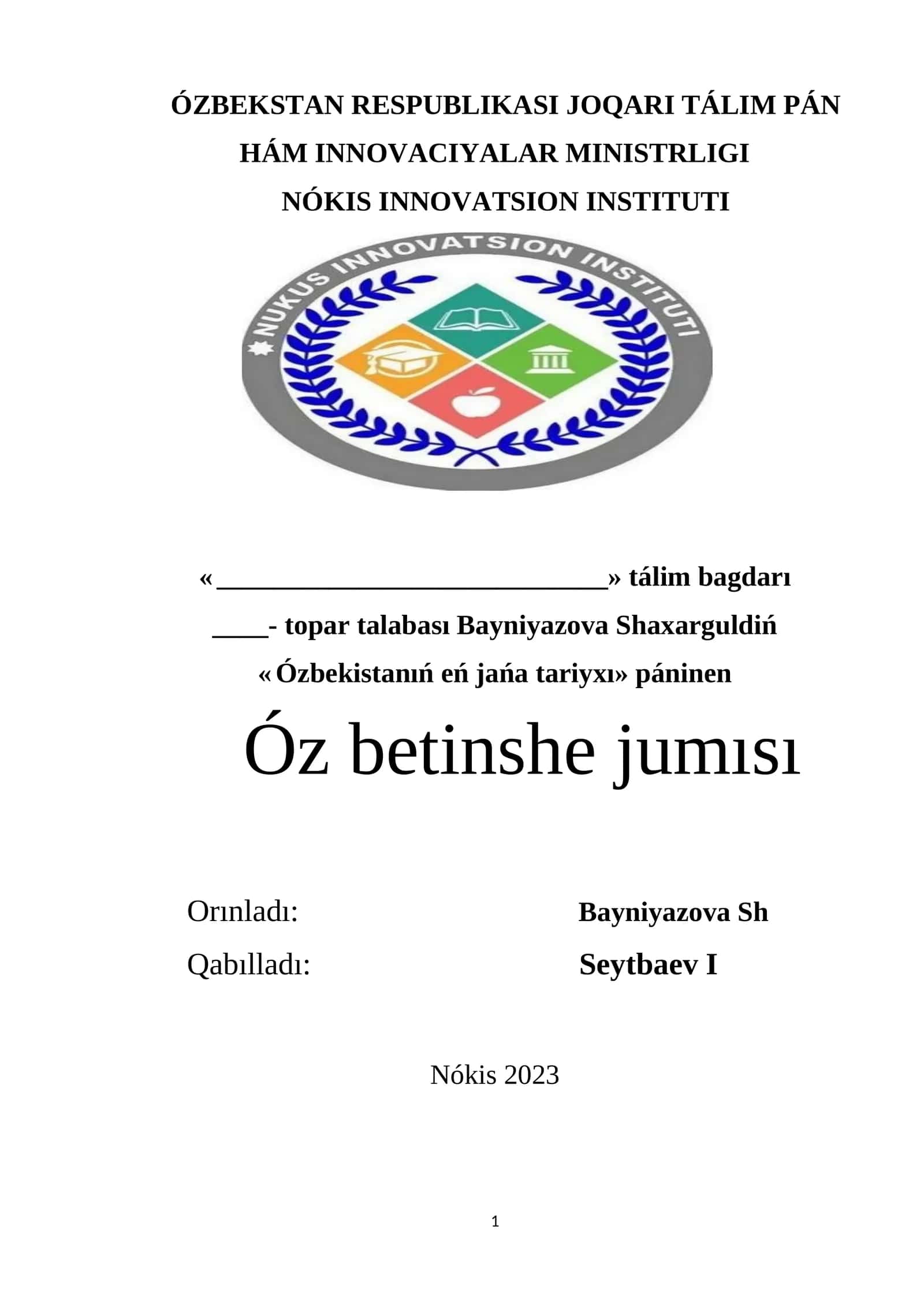 Ózbekstanda ámelge asırılıp atırġan reformalardıń jańa basqıshı