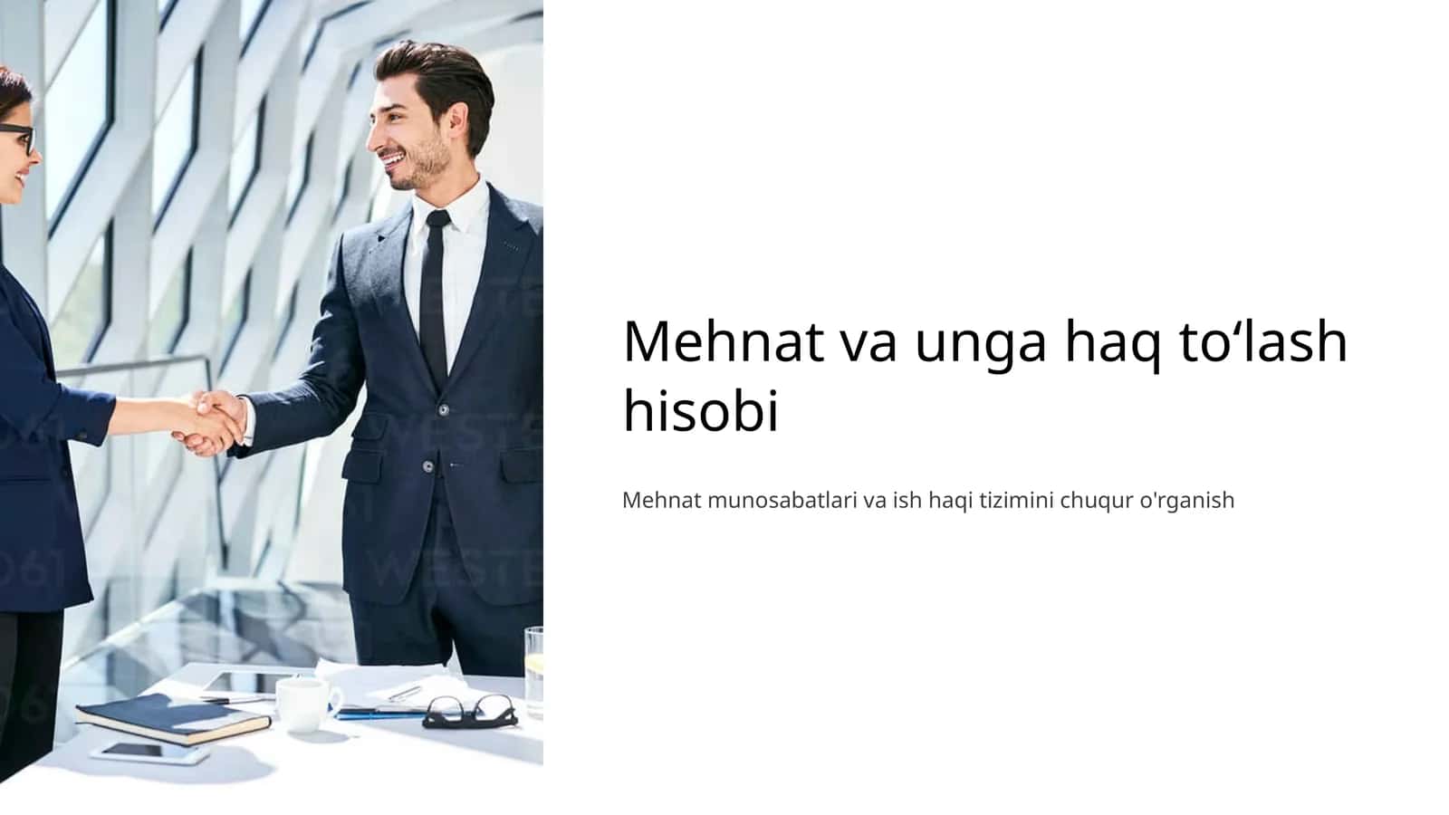 Mehnat va unga haq toʻlash hisobi