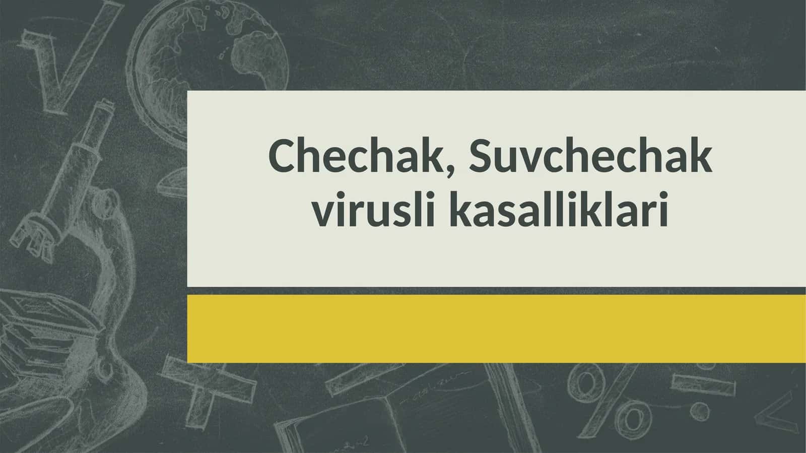 Chechak kasalligi
