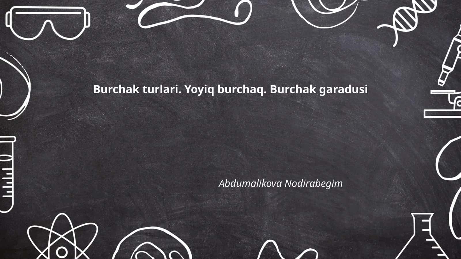 Burchak turlari